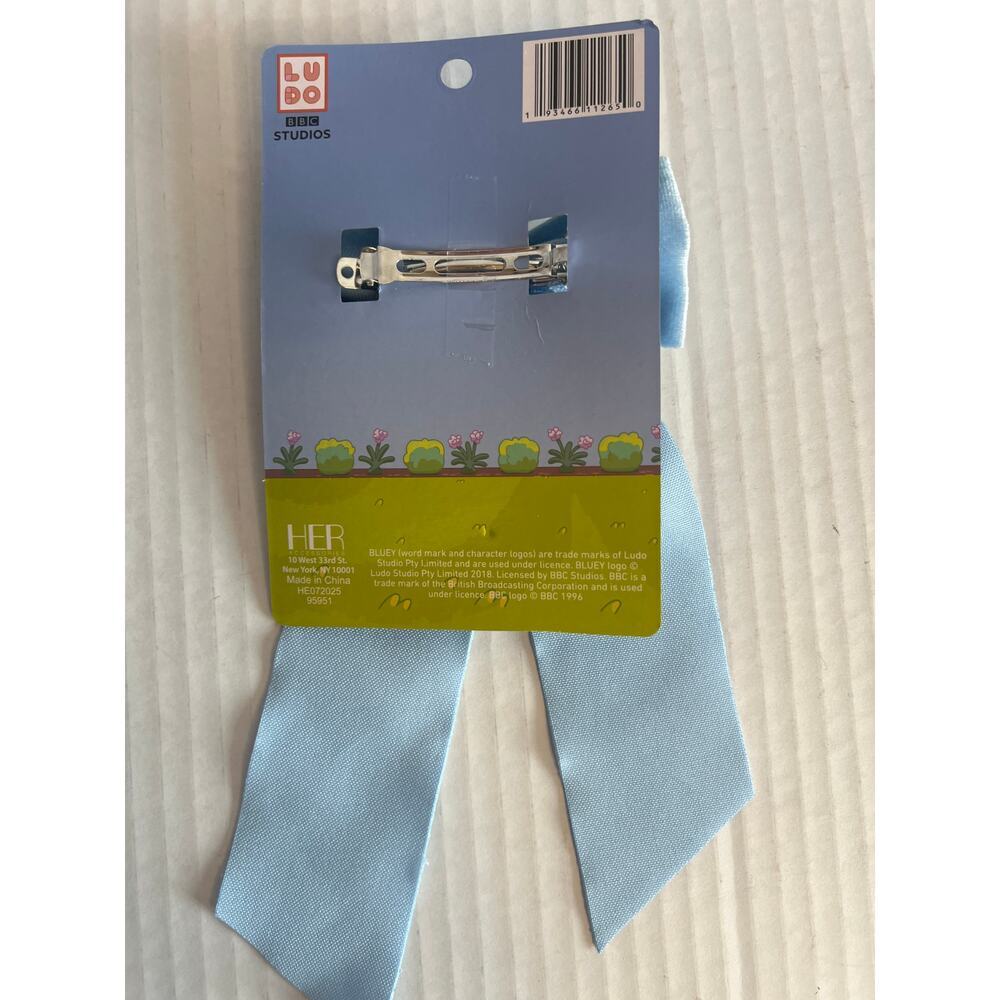 Bluey Bow and Bracelet Set Blue Multi Color - Picture 3 of 5